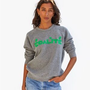 Clare V Grey Sweatshirt Sz XL NWOT